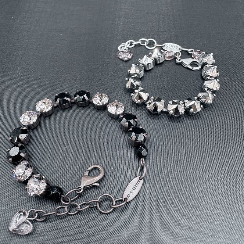 "SABIKA"BRONZE PINK/BLACK BRACELET