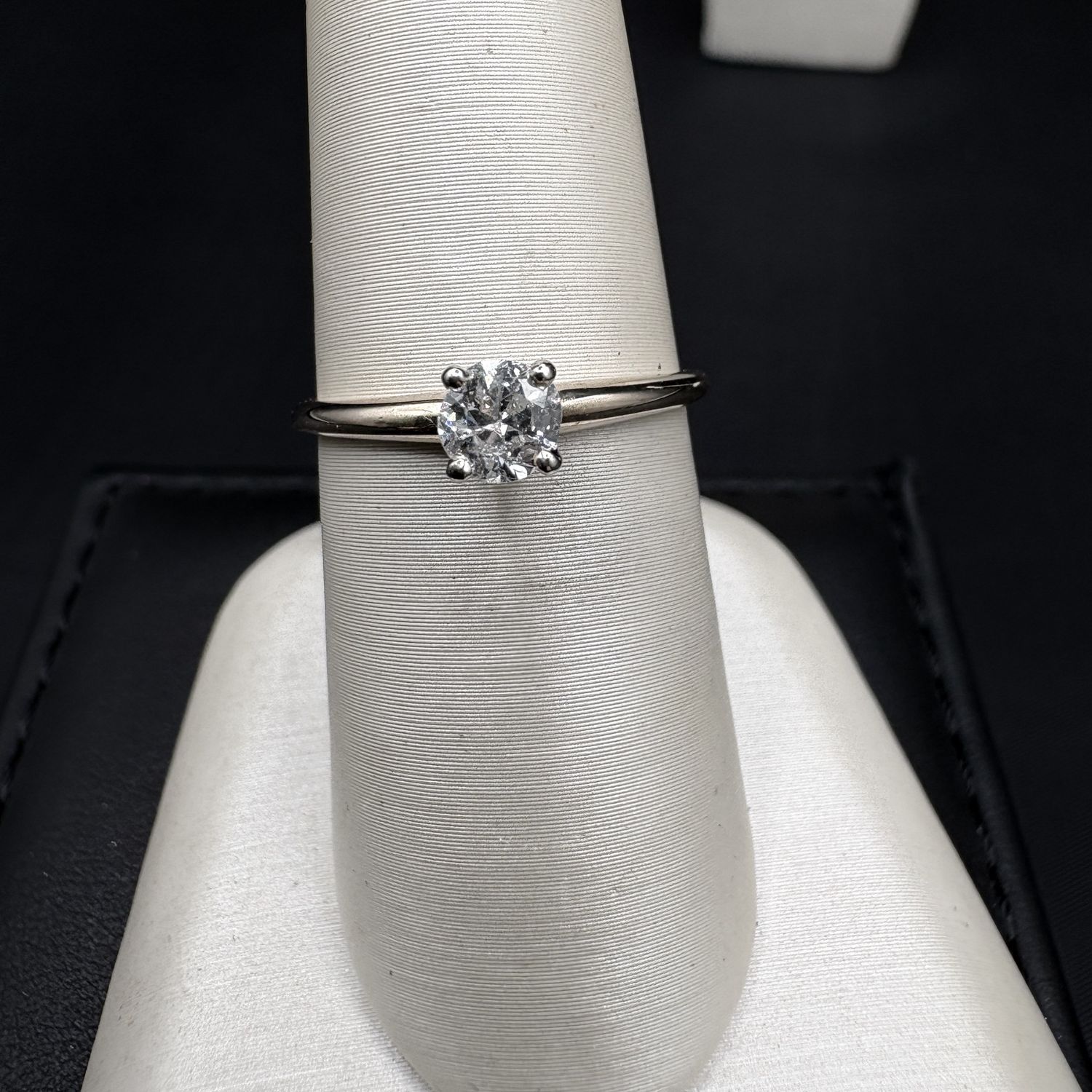 14K .50CTW ROUND DIAMOND ENGAGEMENT RING SIZE 6.5