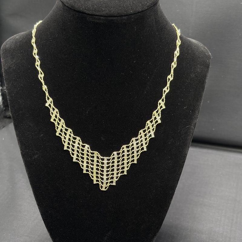 10K FASHION BEADED NECKLACE