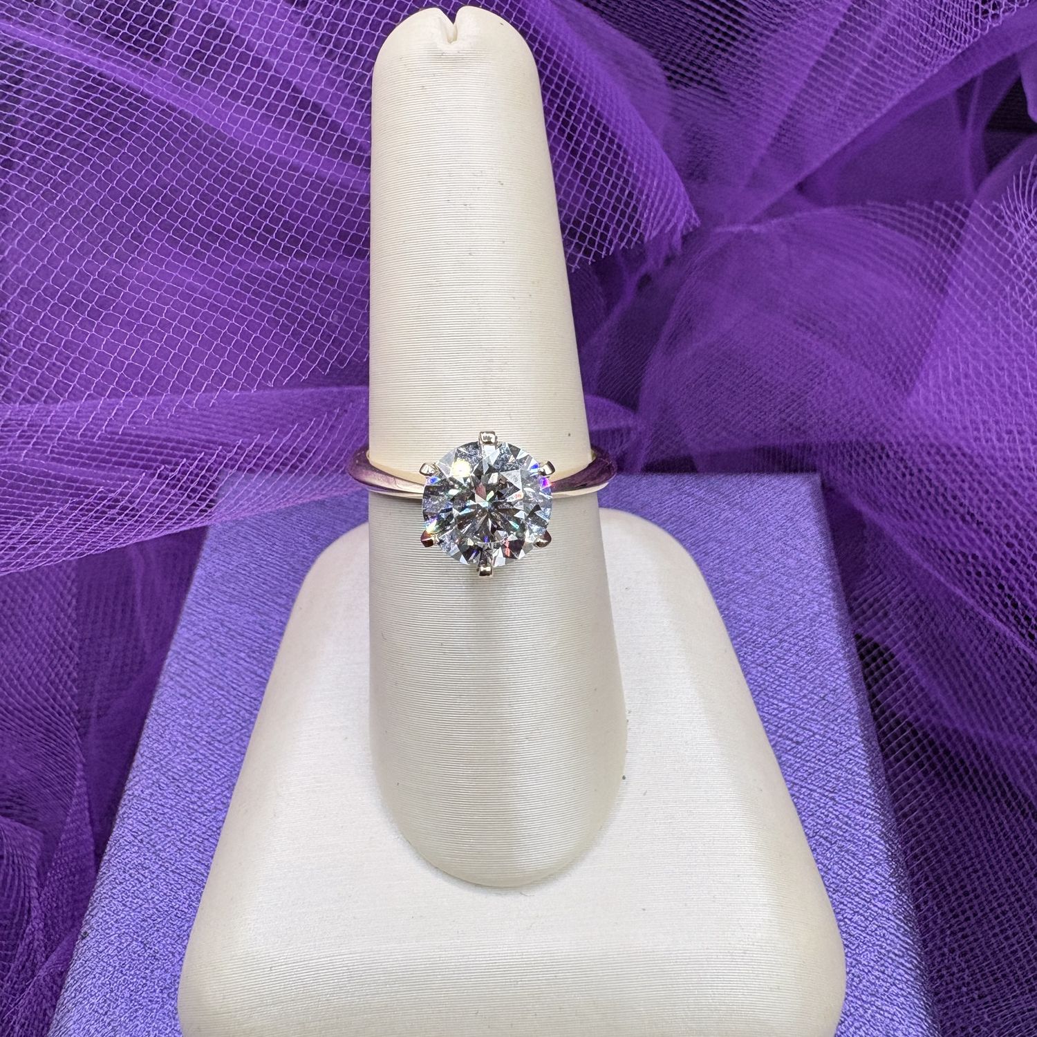 14K ROUND LAB GROWN DIAMOND (VS) 1E 2.17CTW RING 7