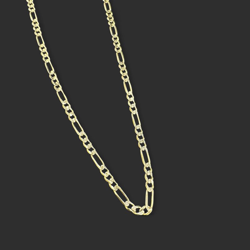 14K  2.5MM FIGARO 18" CHAIN