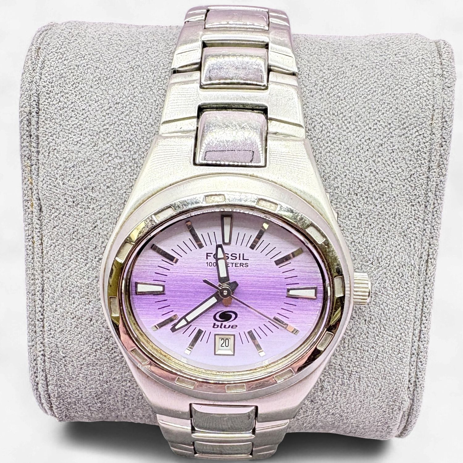 WOMAN'S WATCH PURPLE FACE BY FOSSIL