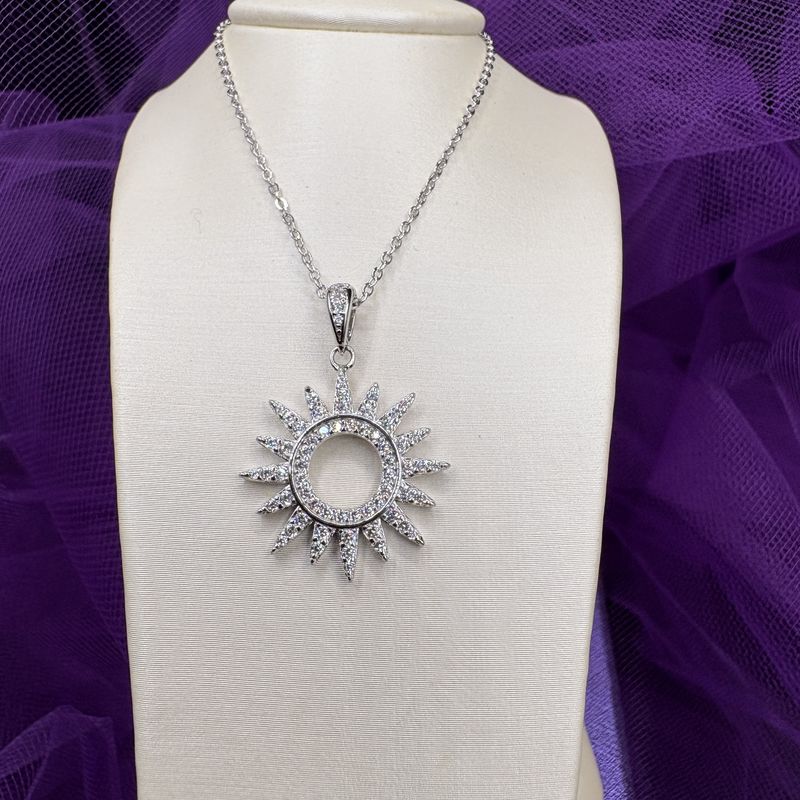 SS CZ SUNBRURST NECK