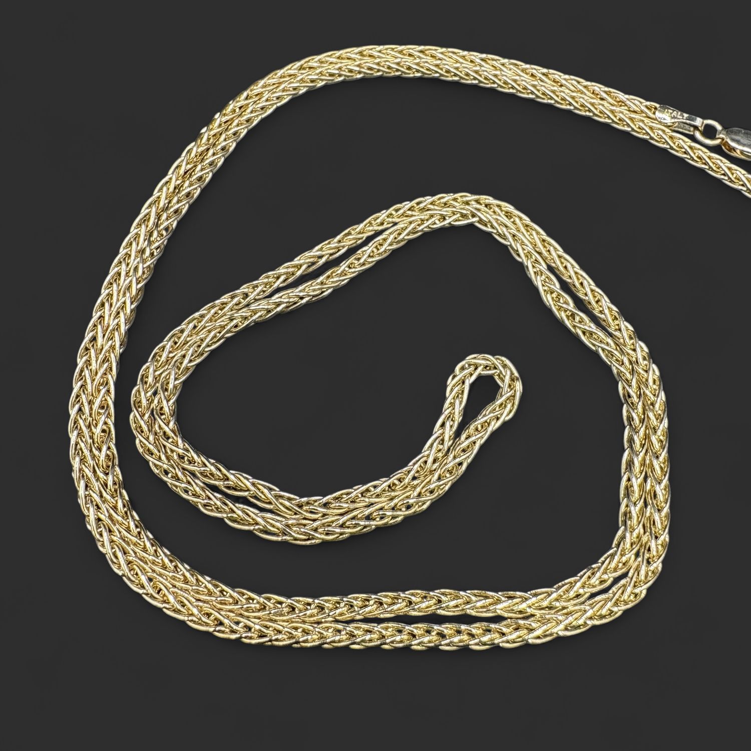 14K WHEAT CHAIN 31"