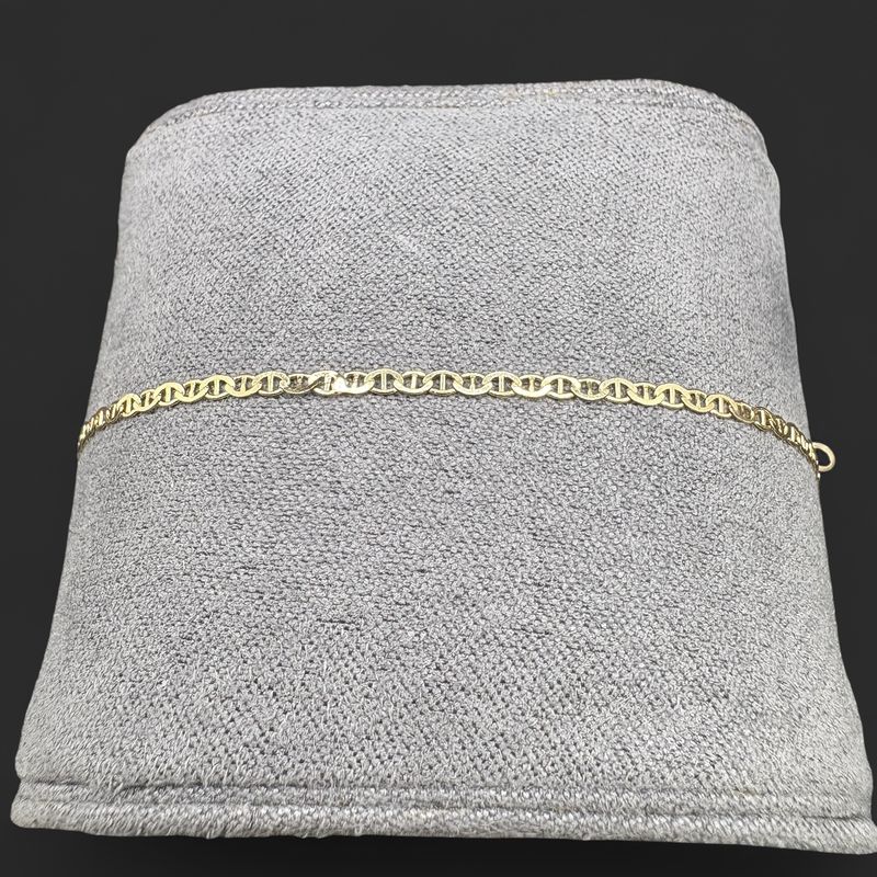14KY ANCHOR BRACELET, 7 INCHES LONG, 1.8MM WIDE,0.78G