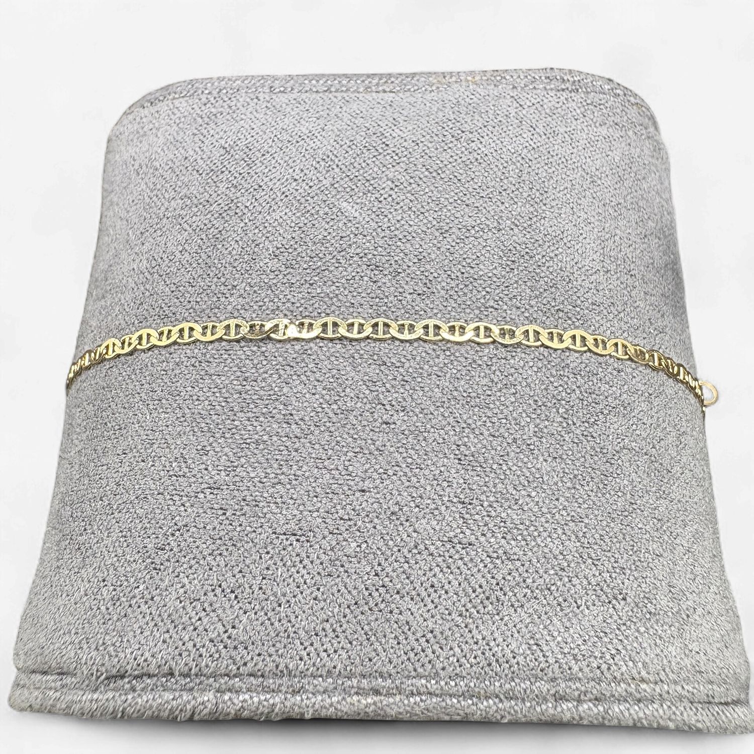 14KY ANCHOR BRACELET, 7 INCHES LONG, 1.8MM WIDE,0.78G