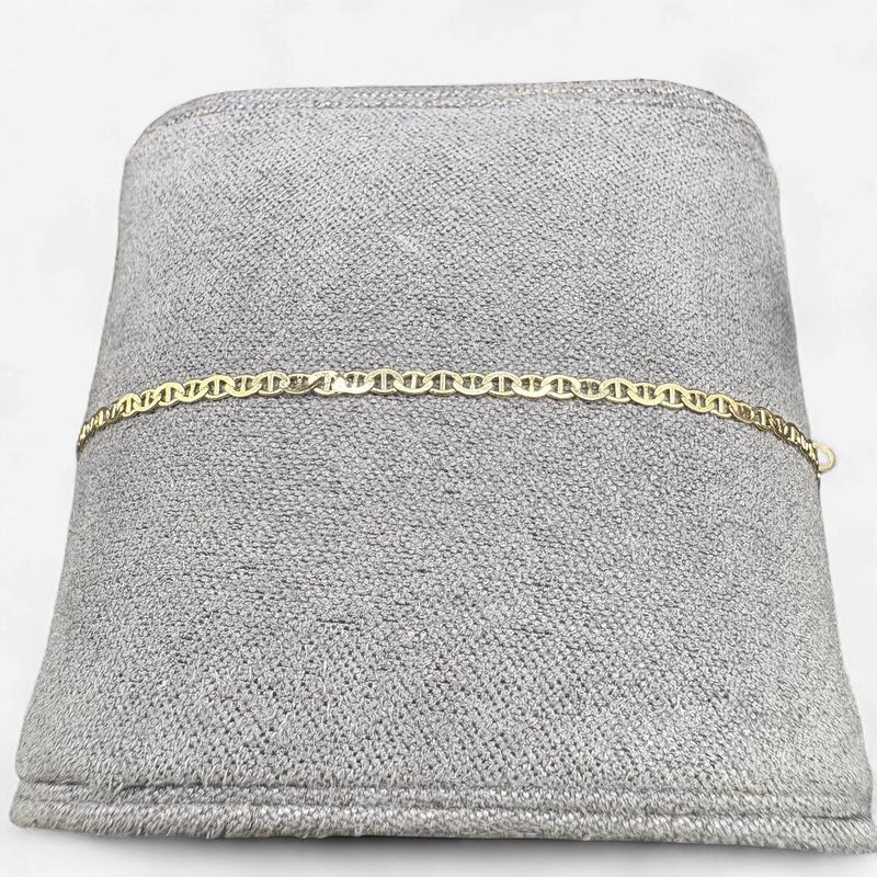 14KY ANCHOR BRACELET, 7 INCHES LONG, 1.8MM WIDE,0.78G