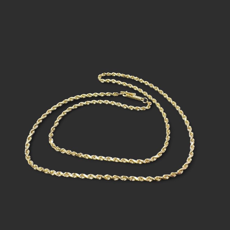 14K 22 INCH ROPE CHAIN