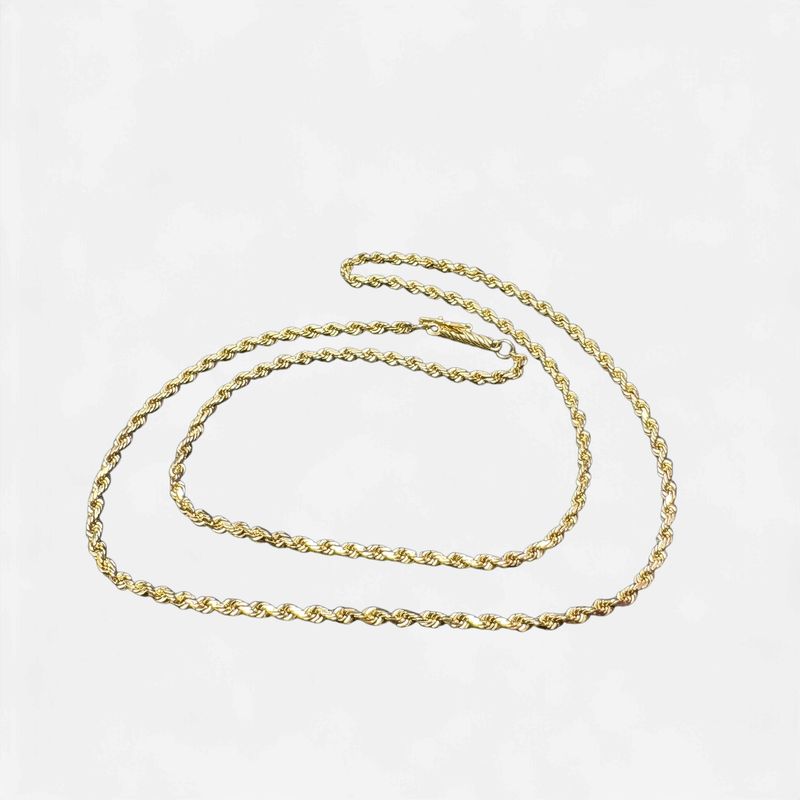 14K 16 INCH ROPE CHAIN