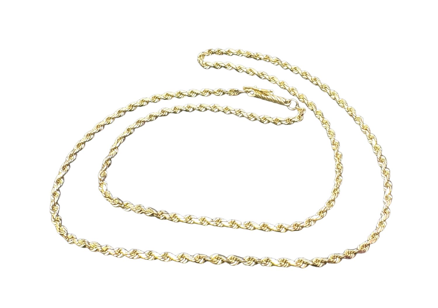 14K 16 INCH ROPE CHAIN