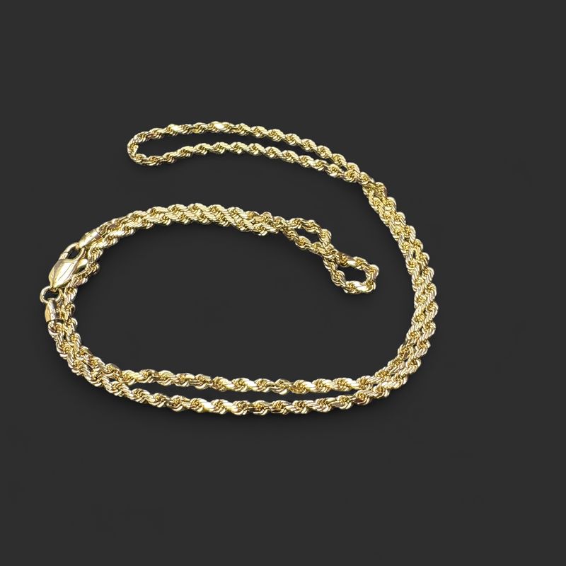 14K 24 INCH ROPE CHAIN