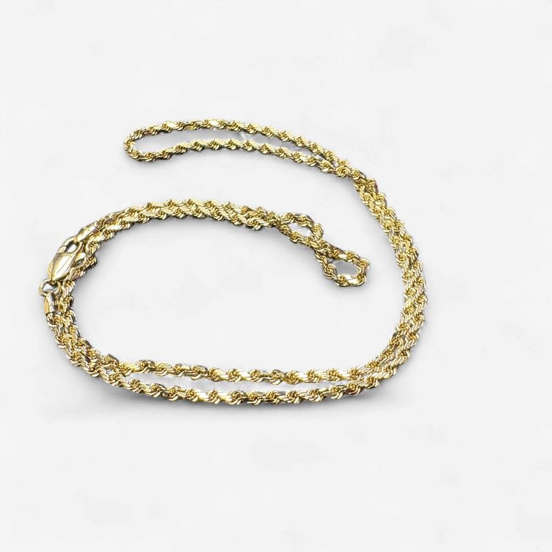 14K 24 INCH ROPE CHAIN