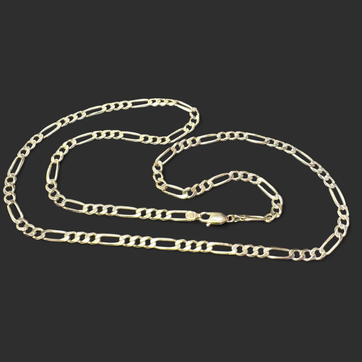14K FIGARO CHAIN 18"