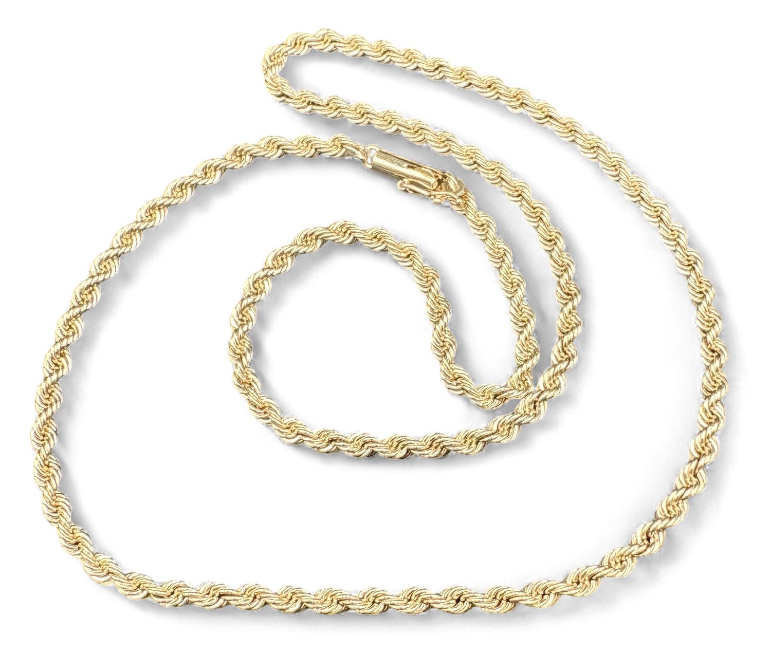 14K 3MM ROPE CHAIN 18"