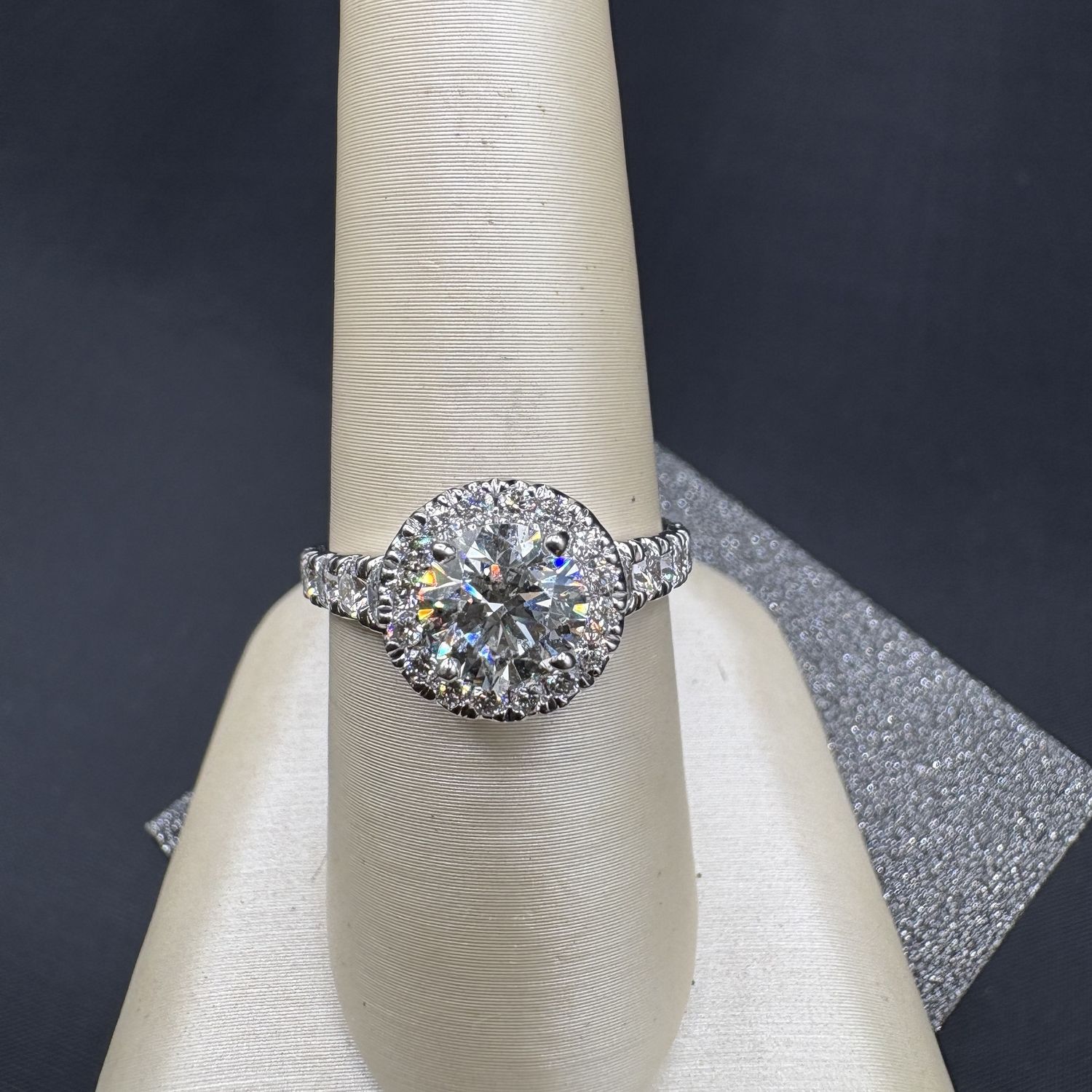 14K GIA CERTIFIED 2CTW DIAMOND ENGAGEMENT RING SIZE 7