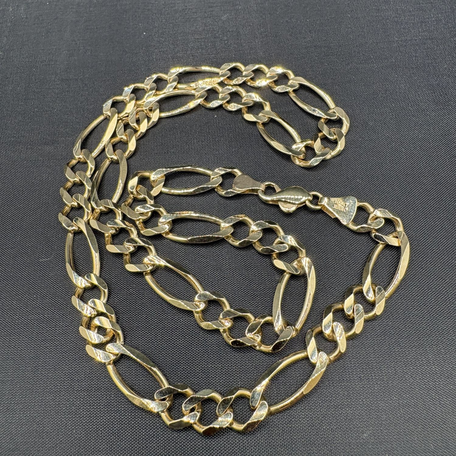 10K FIGARO CHAIN 20"