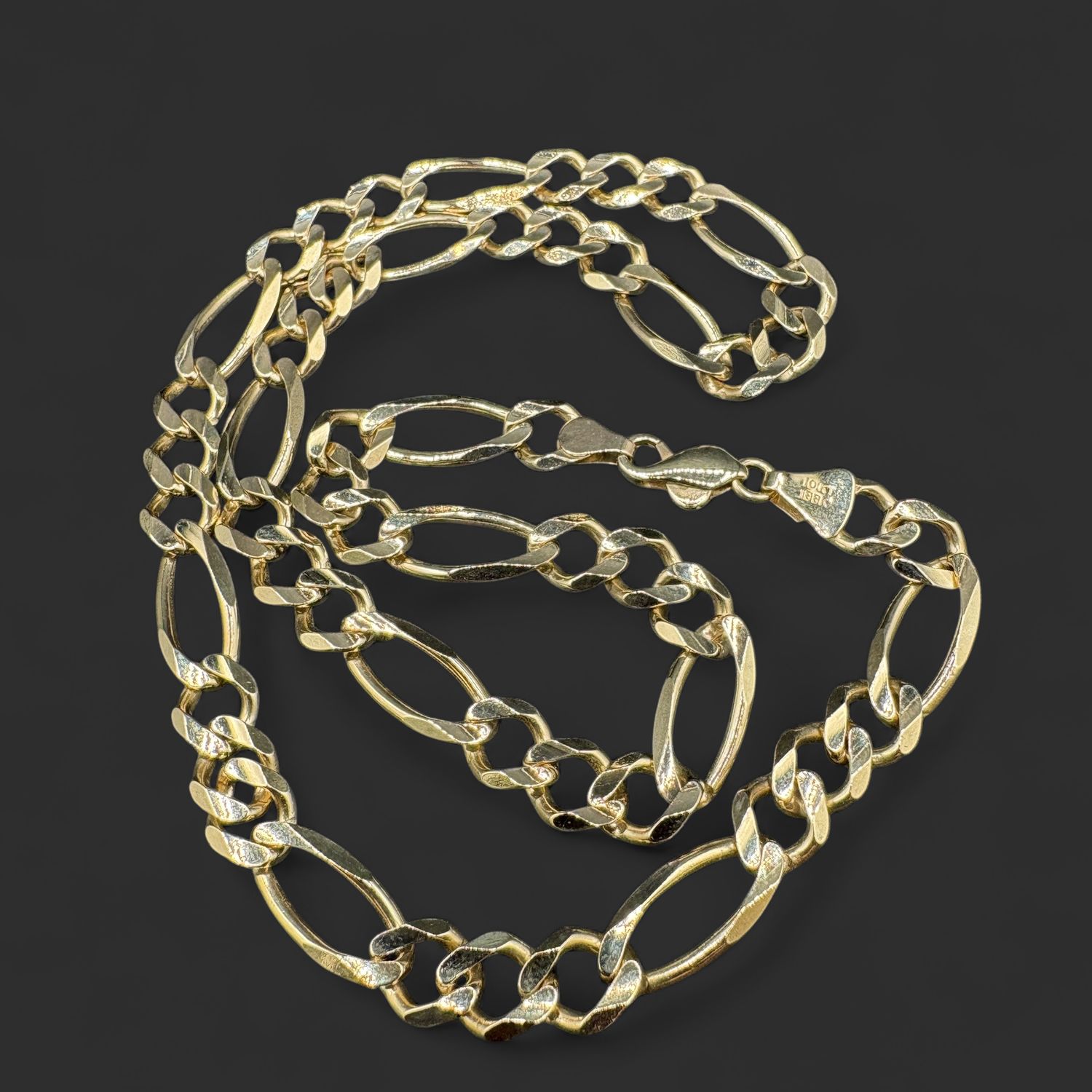 10K FIGARO CHAIN 20"