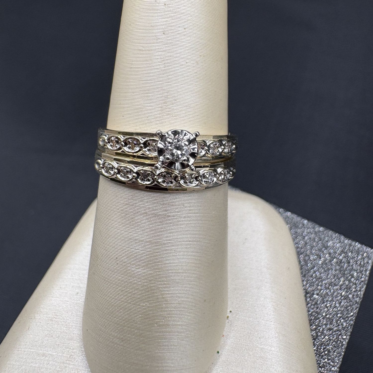 10K DIAMOND WEDDING SET SIZE 7