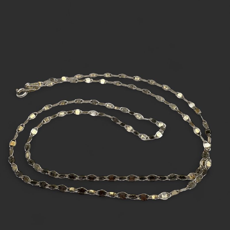 STERLING MIRROR CHAIN NECKLACE 20"