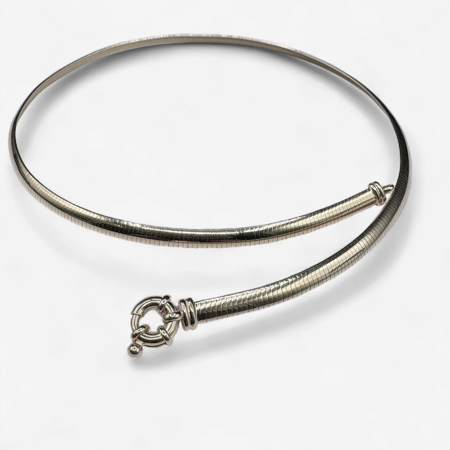 14K OMEGA NECKLACE WITH TOGGLE CLASP 17"