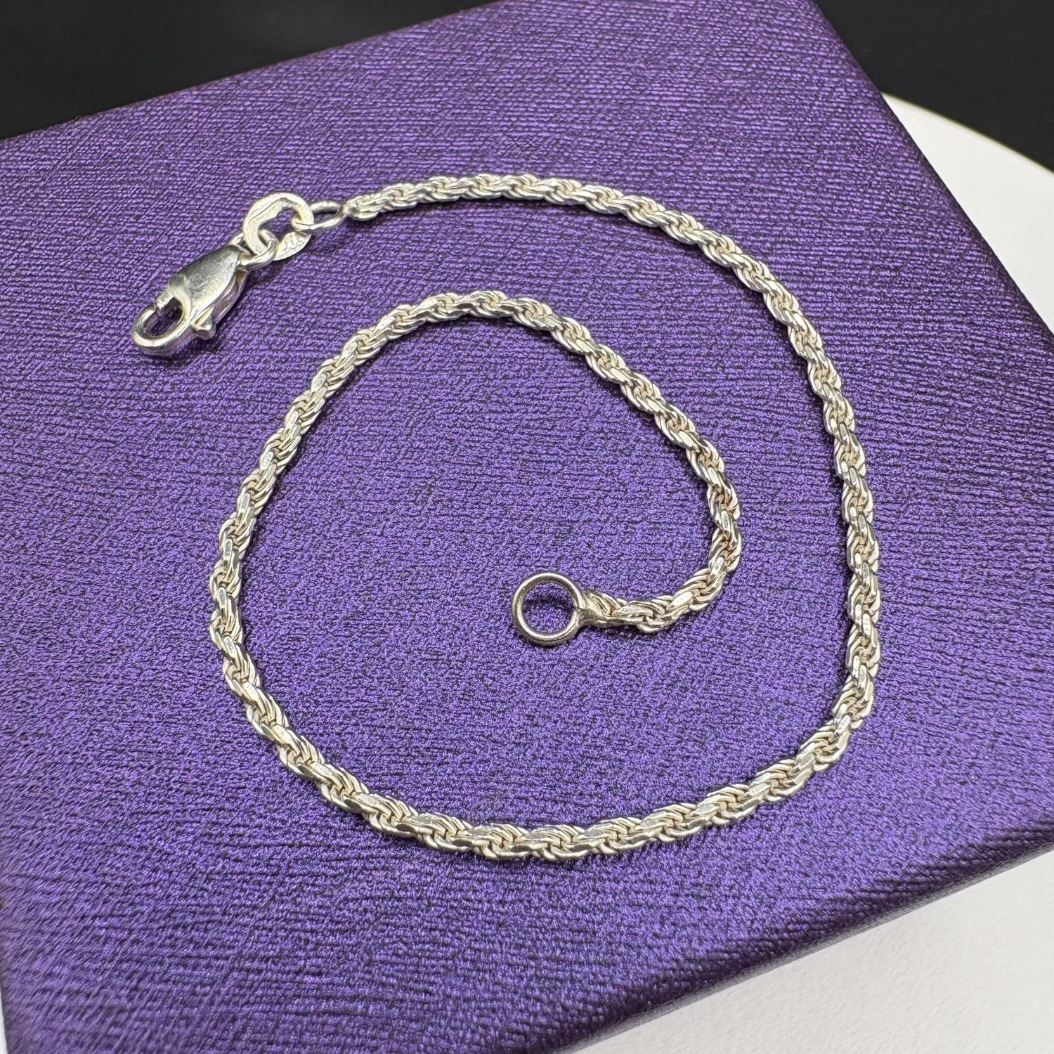 14K ROPE BRACELET 8"
