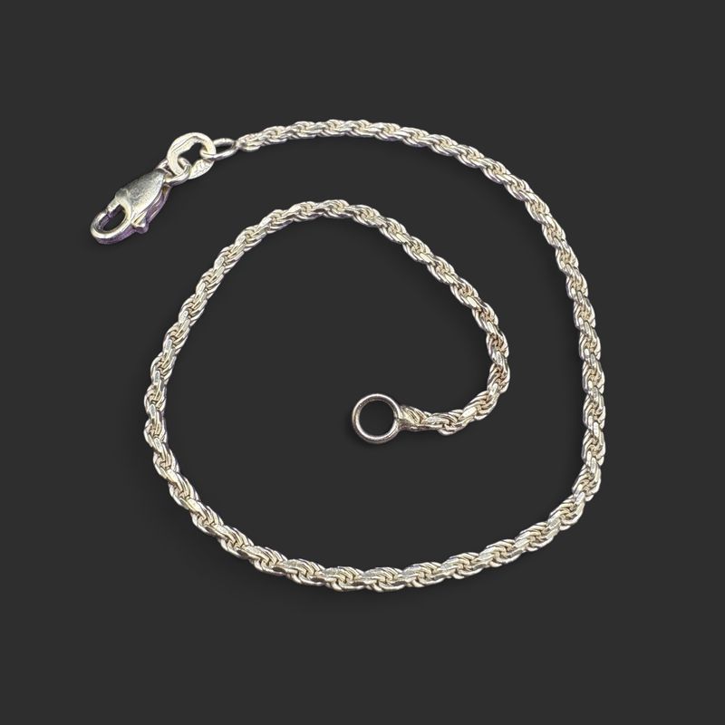 14K ROPE BRACELET 8"