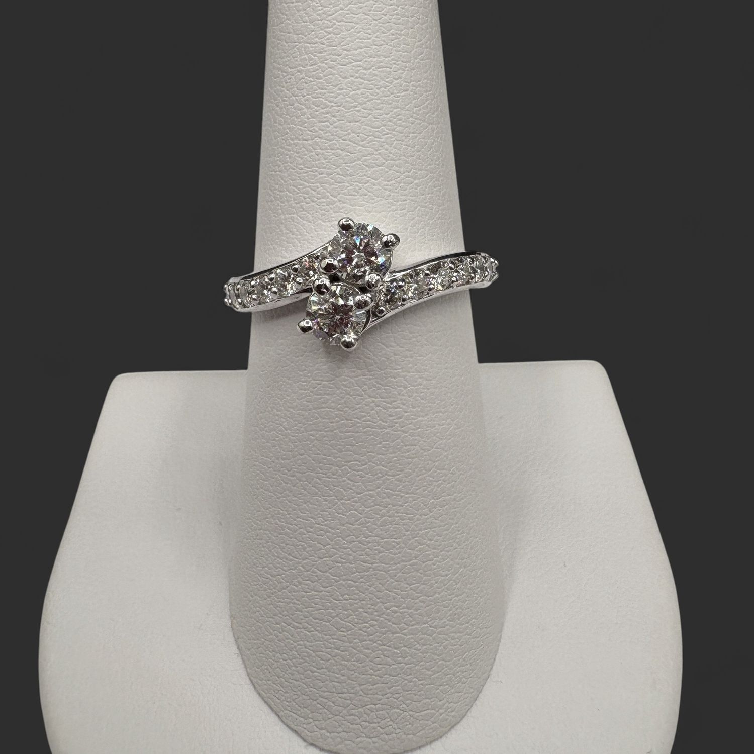 14K "TO BE LOVED" DIAMOND RING SIZE 7.25