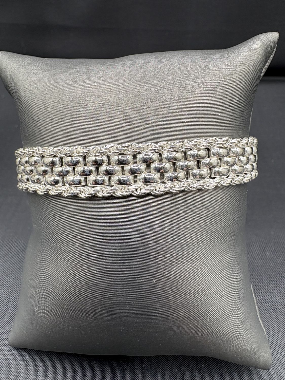 STERLING PANTHER BRACELET 7.75"