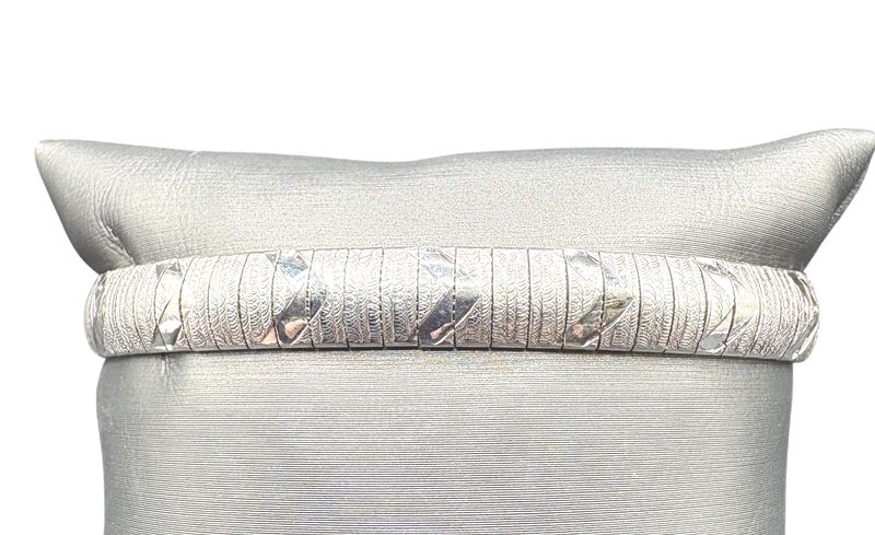 STERLING FLEX ETCHED BANGLE