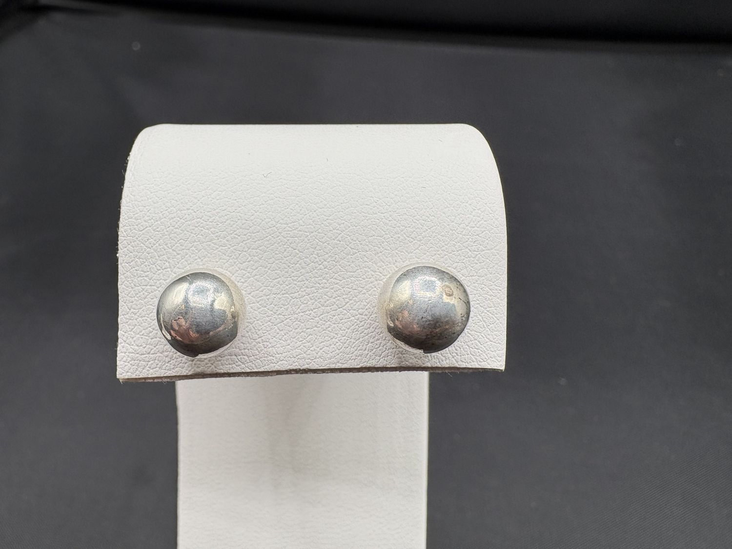 STERLING SILVER BALL STUD EARRING