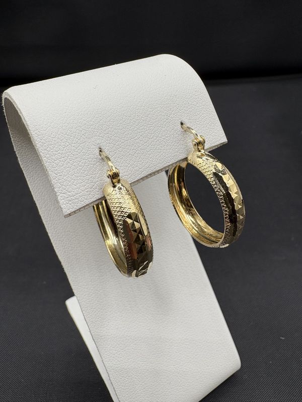 SILVER GOLD PLATED HOOPS