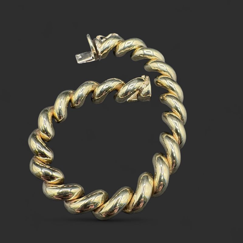10K SAN MARCO BRACELET/YELLOW GOLD 7.5"