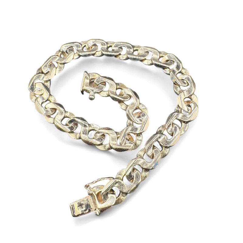 14K CUBAN BRACELET/YELLOW GOLD 8.5"