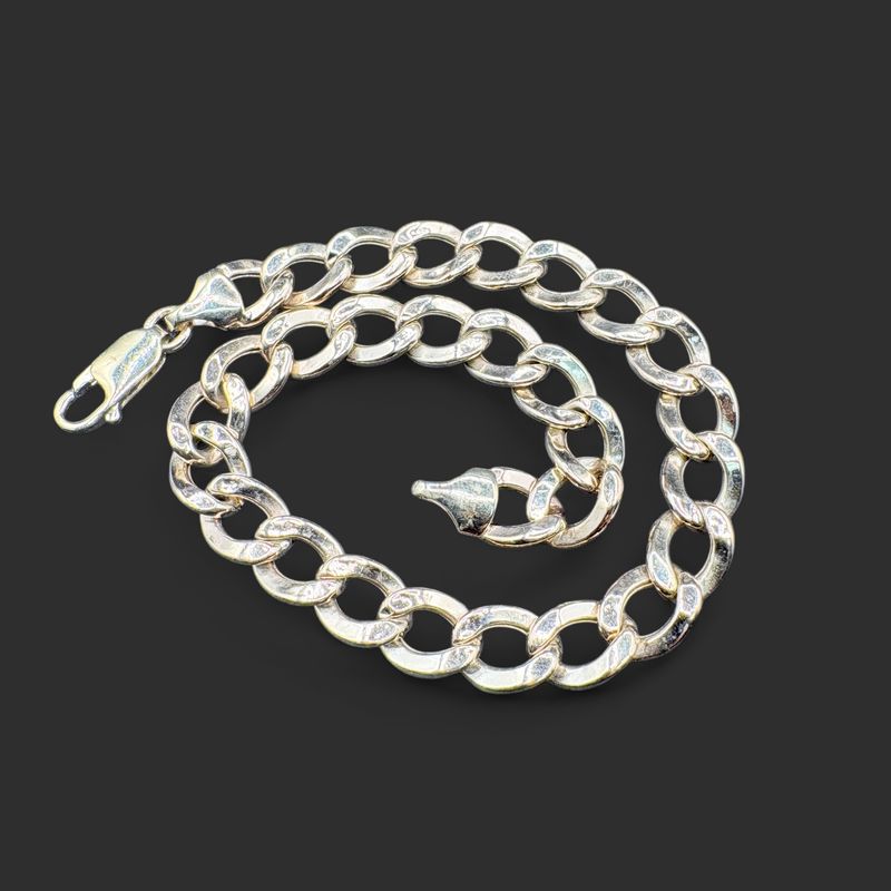 10K CUBAN LINK BRACELET/YELLOW GOLD  9"