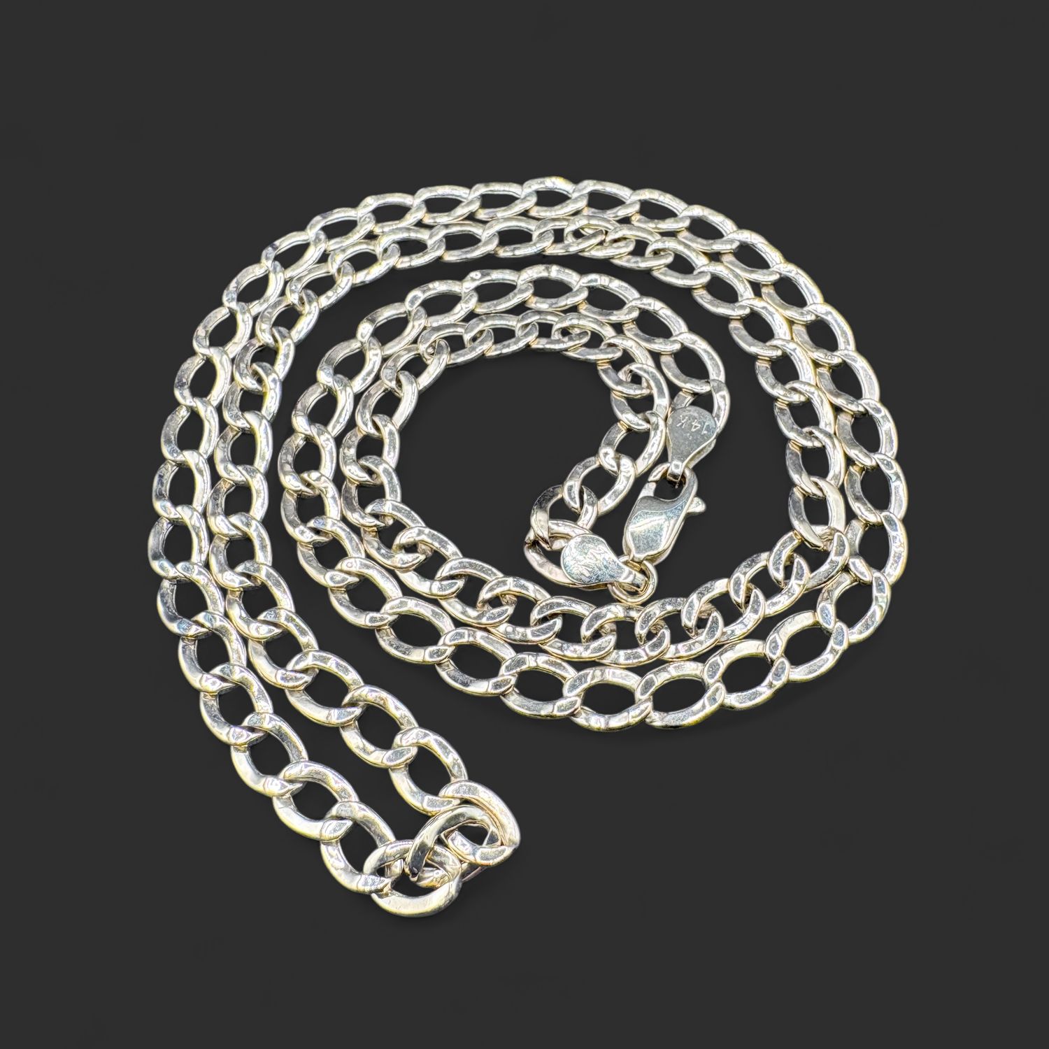 14K CUBAN LINK NECKLACE /YELLOW GOLD 24"