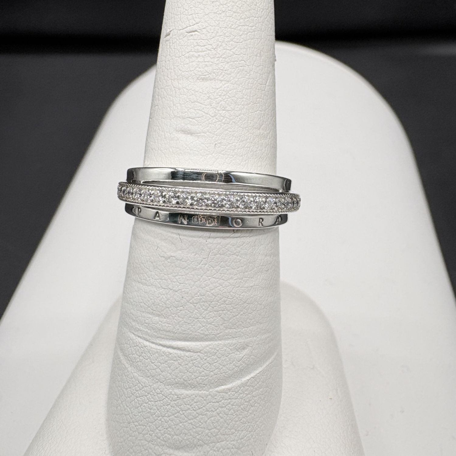 STERLING PANDORA CZ RING SIZE 7