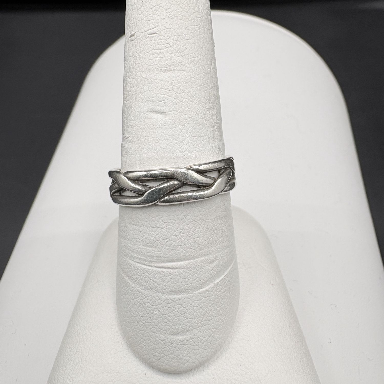 STERLING BRAIDED BAND SIZE 8