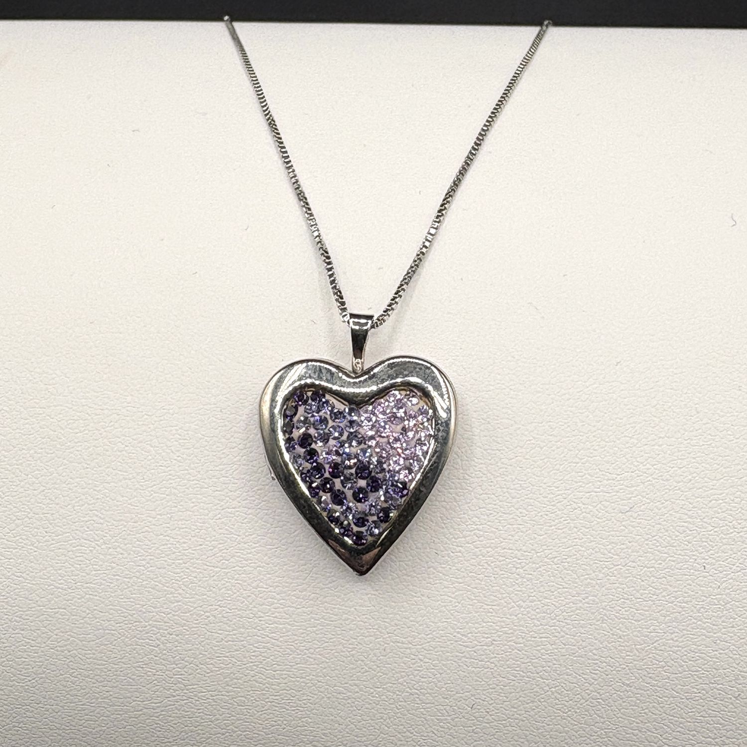 STERLING NEW HEART LOCKET PENDANT