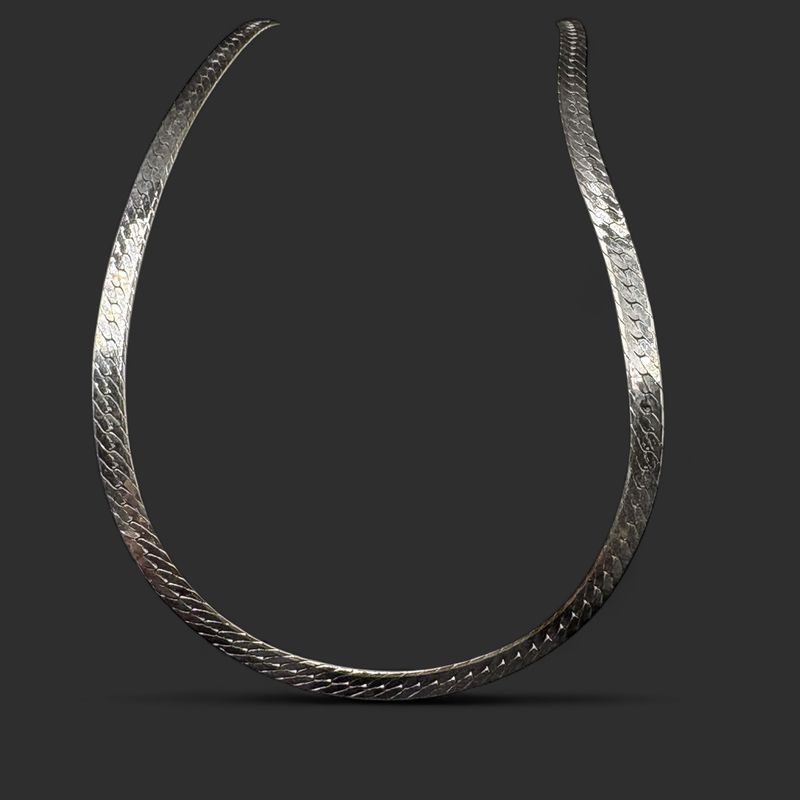 STERLING HERRINGBONE CHAIN 18"