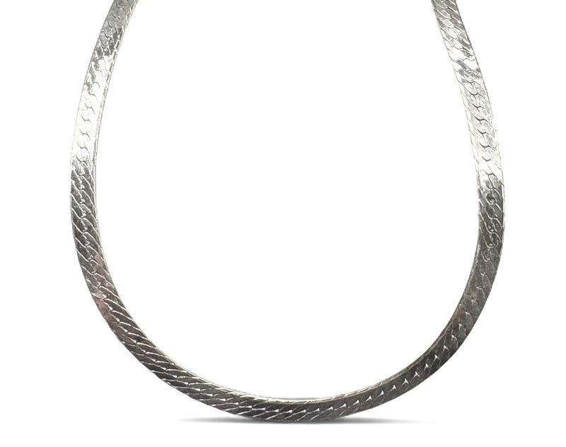 STERLING HERRINGBONE CHAIN 18"
