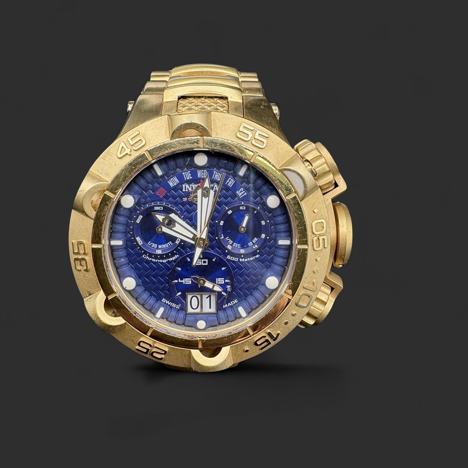 INVICTA MEN'S SUB AQUA GOLD WATCH
