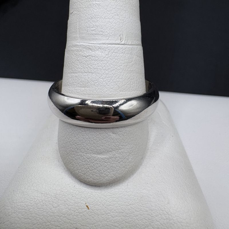 18K GOLD FILLED BAND IN WHITE GOLD