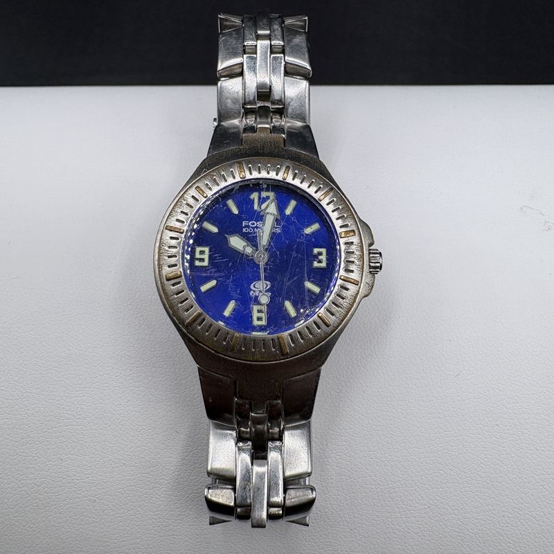 FOSSIL BLUE FACE QUARTZ WATCH