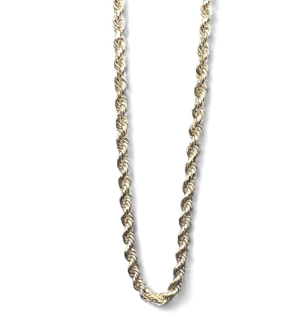 14 ROPE CHAIN IN YELLOW GOLD 20"