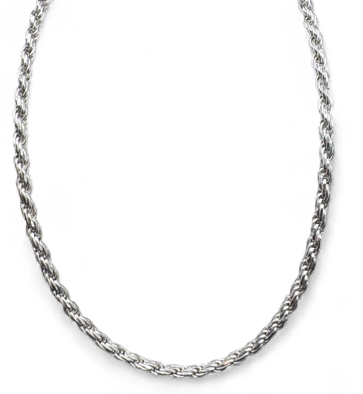 STERLING ROPE CHAIN 17"
