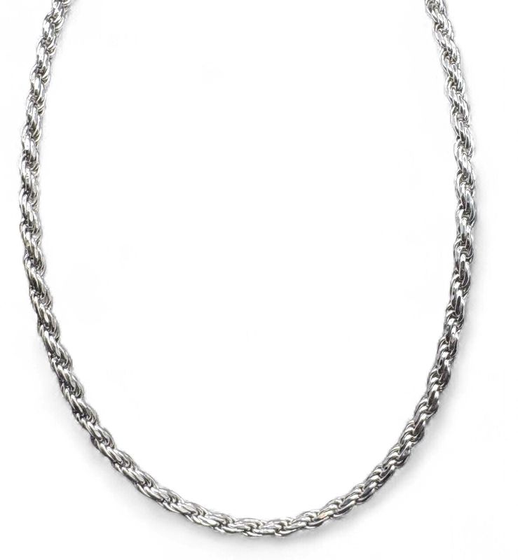 STERLING ROPE CHAIN 17"