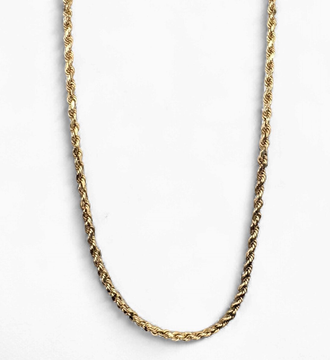 14K ROPE CHAIN 20" IN YELLOW GOLD