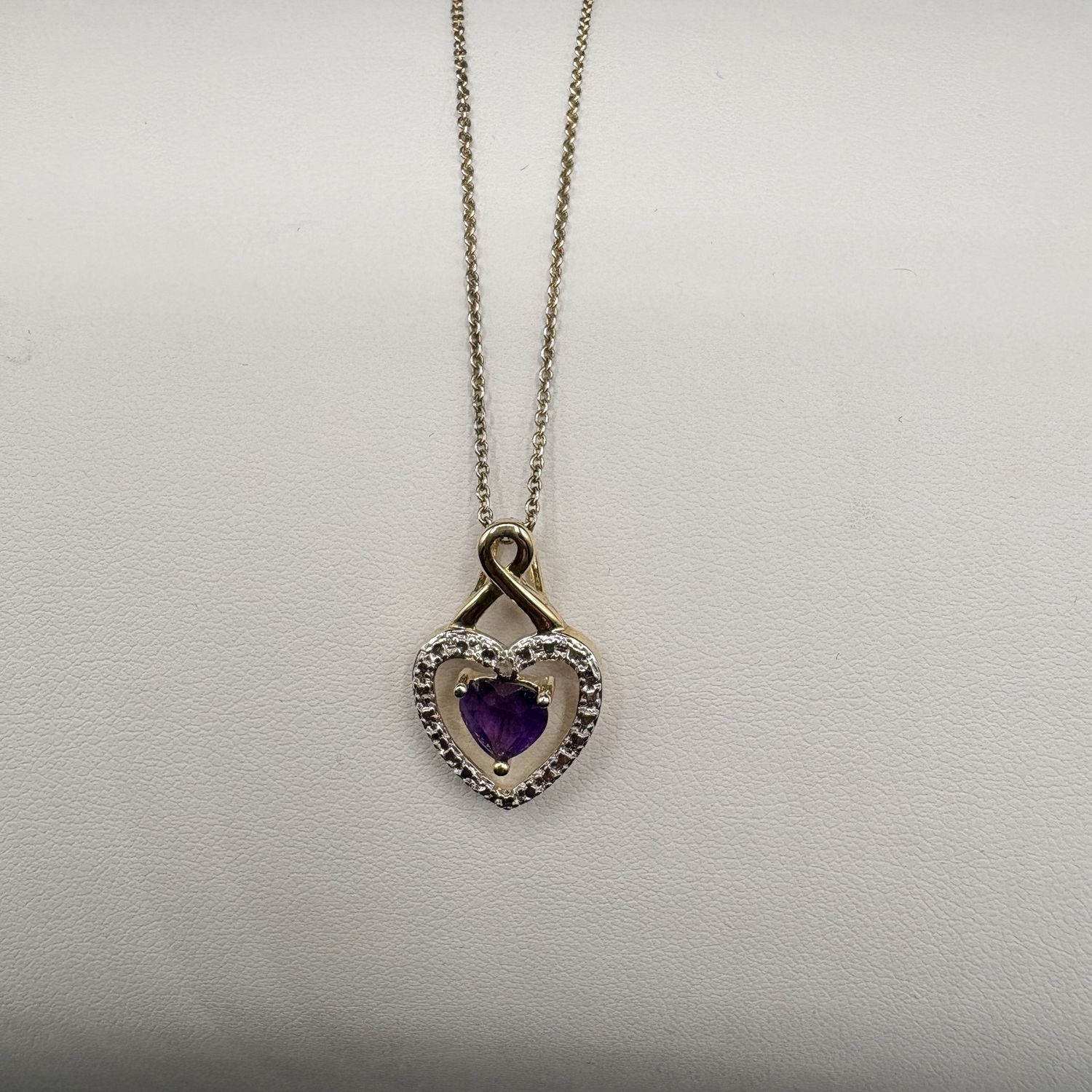 STERLING GOLD PLATED DOUBLE HEART WITH 20" CHAIN