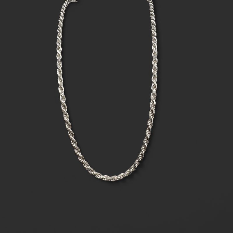 STERLING ROPE CHAIN  17"