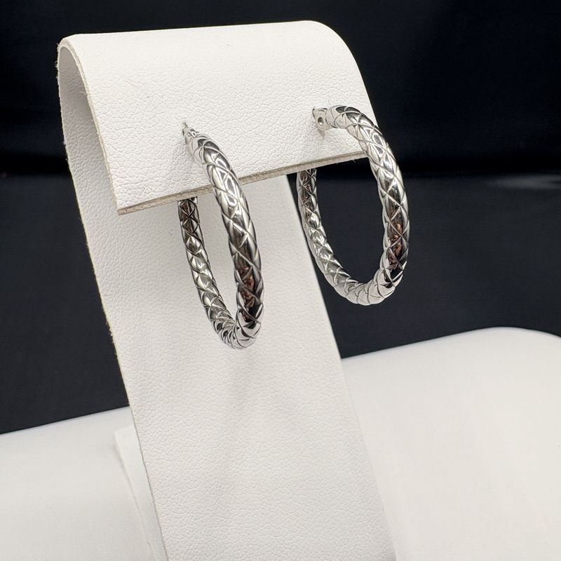STAINLESS HOOP EARRING